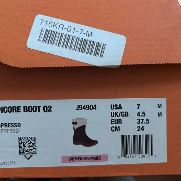 Merrell Dark Brown Shearling-Lined Winter Boots - Picture 5 of 5